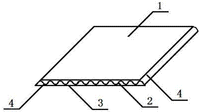 Pearly luster membrane one-way waterproof plate and preparation method thereof