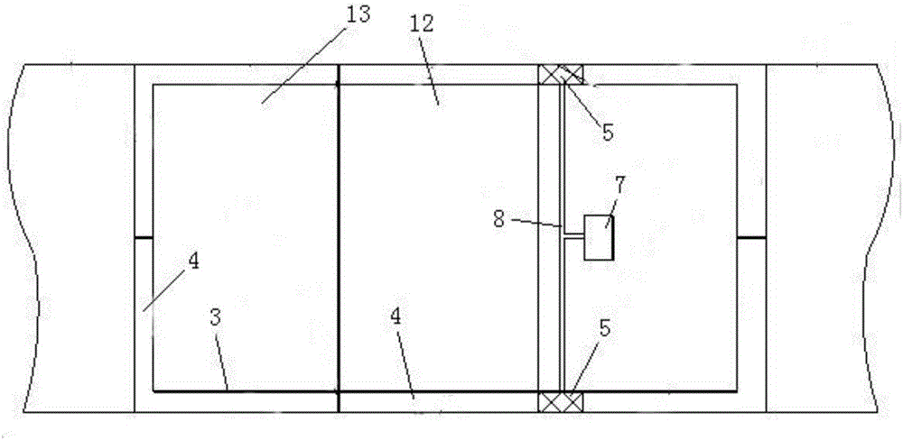 Karst region step-type basement water drainage structure and construction method thereof