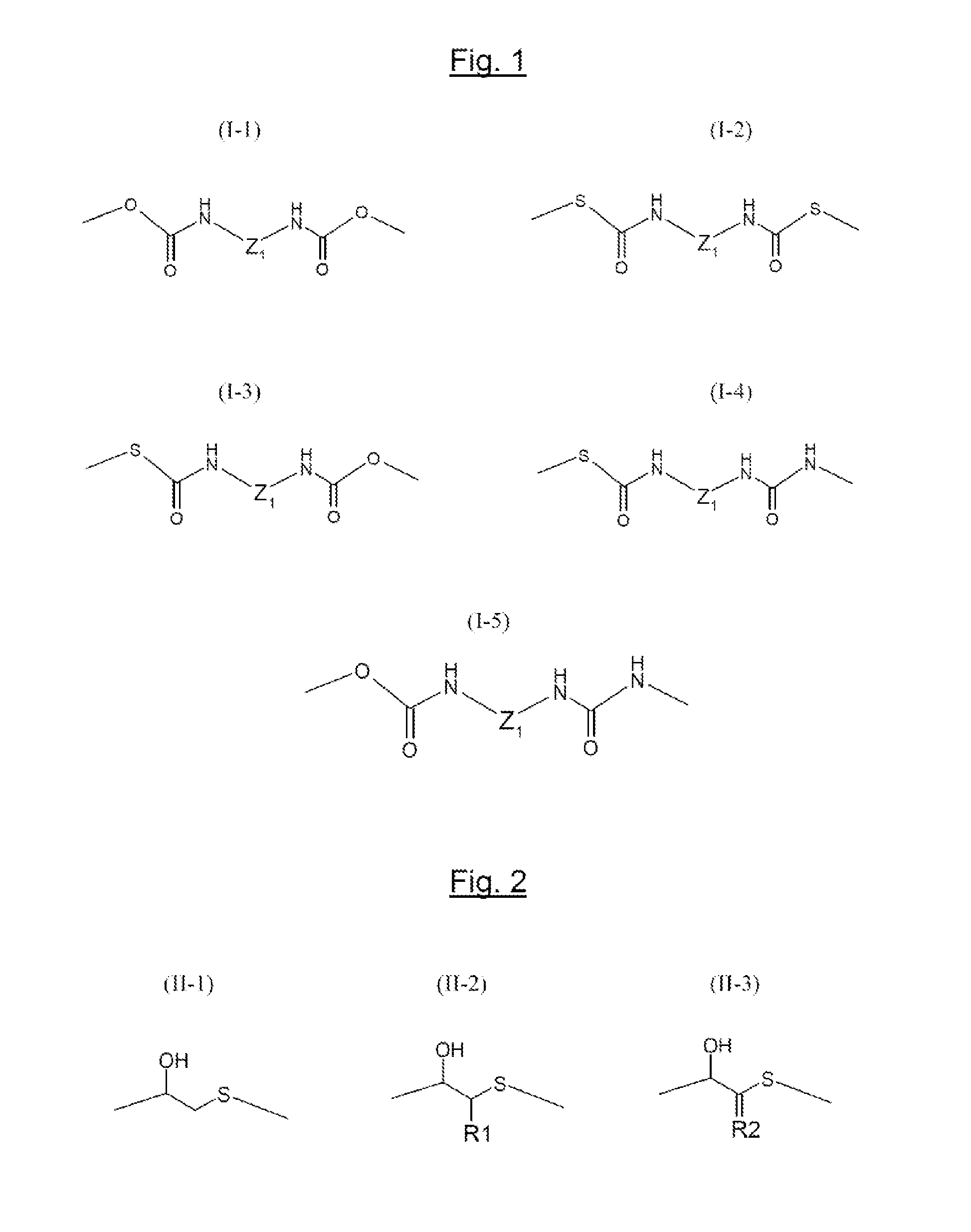 Polymer with urethane or thiourethane units for use, in particular, as an adhesion primer for bonding metal to rubber