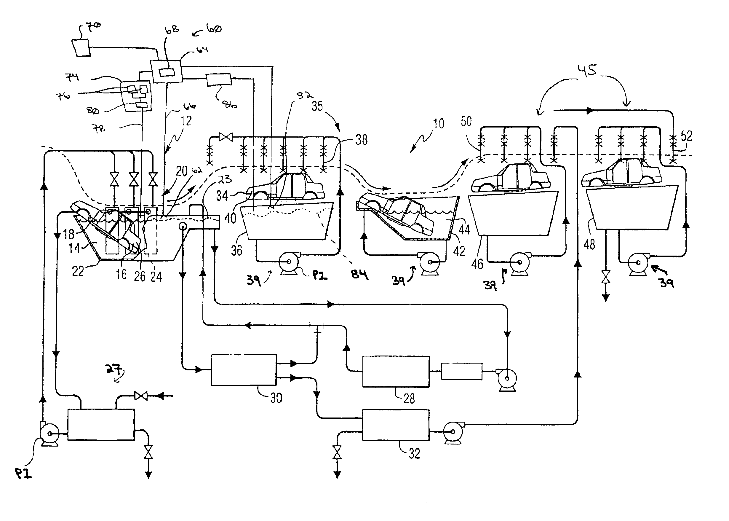 Method and device for detecting and controlling the level of biological contaminants in a coating process