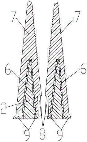 An insulated needle-nose pliers