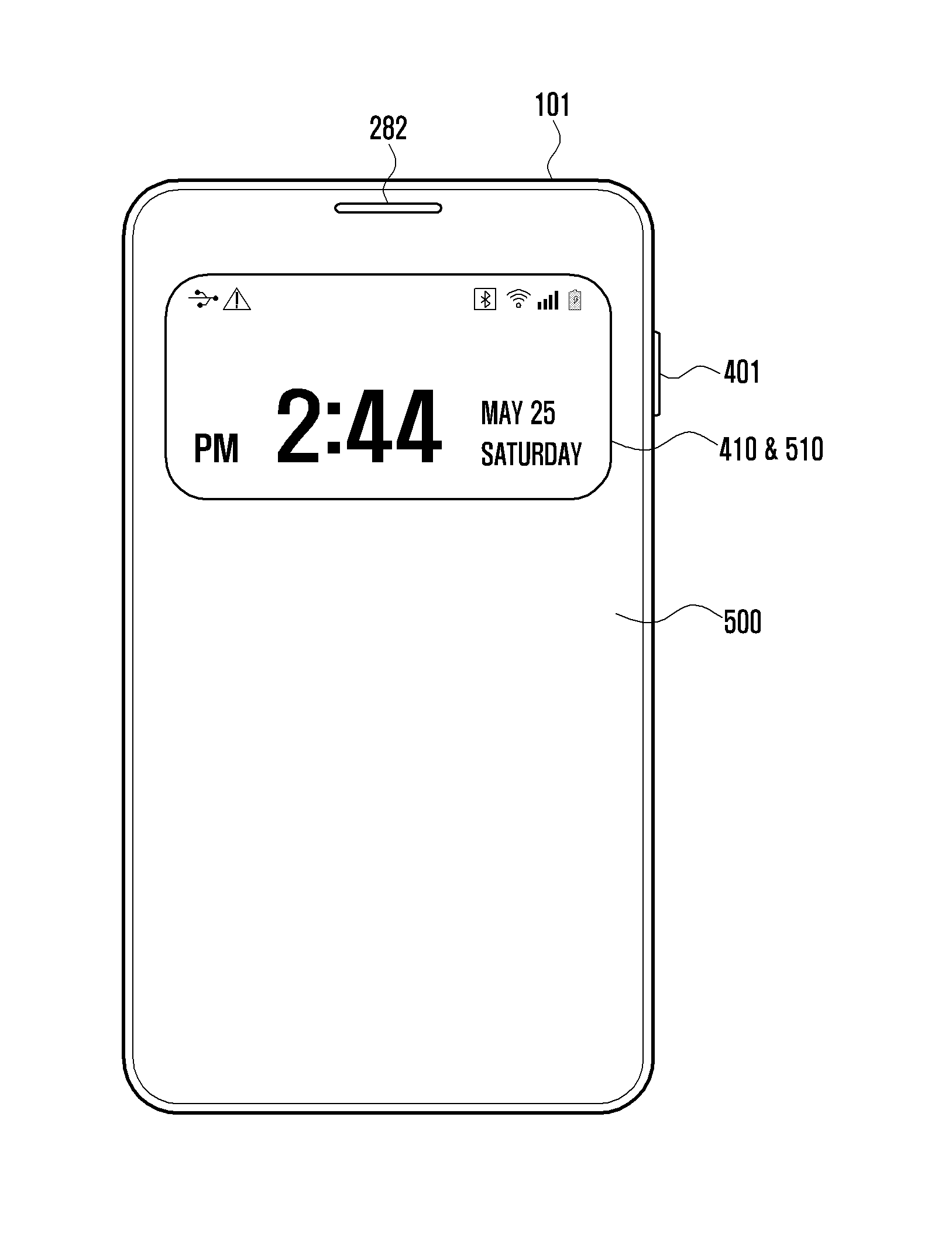 Display control method and protective cover in electronic device