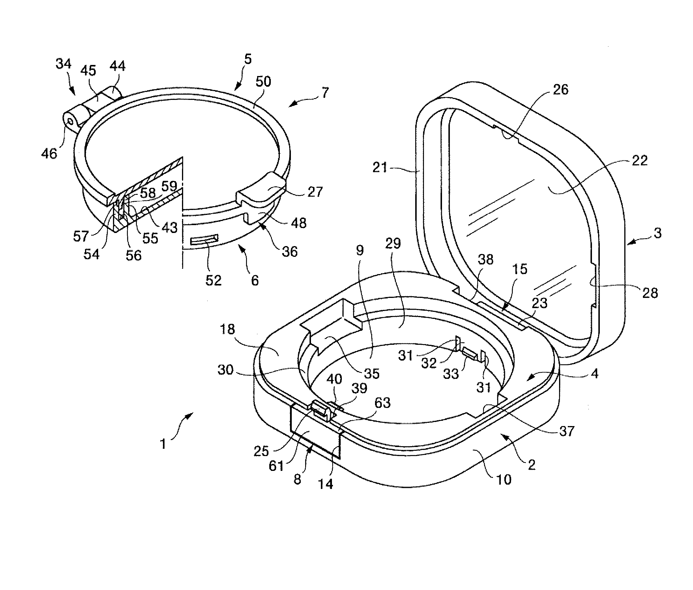 Airtight compact container