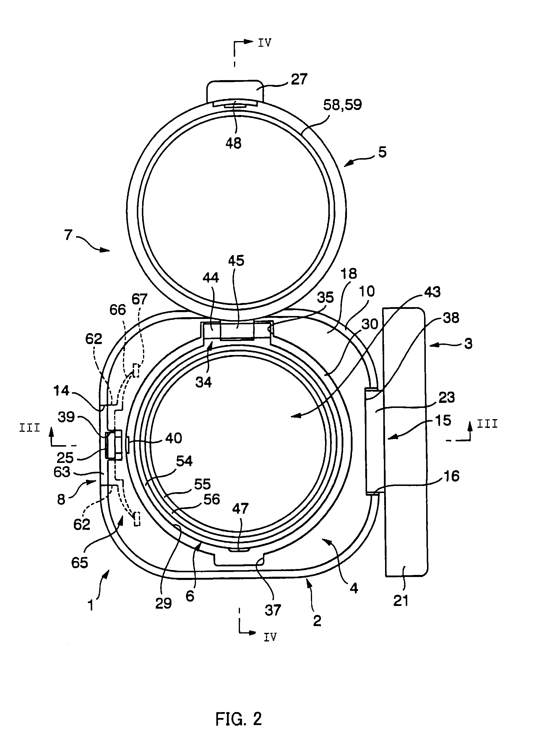 Airtight compact container