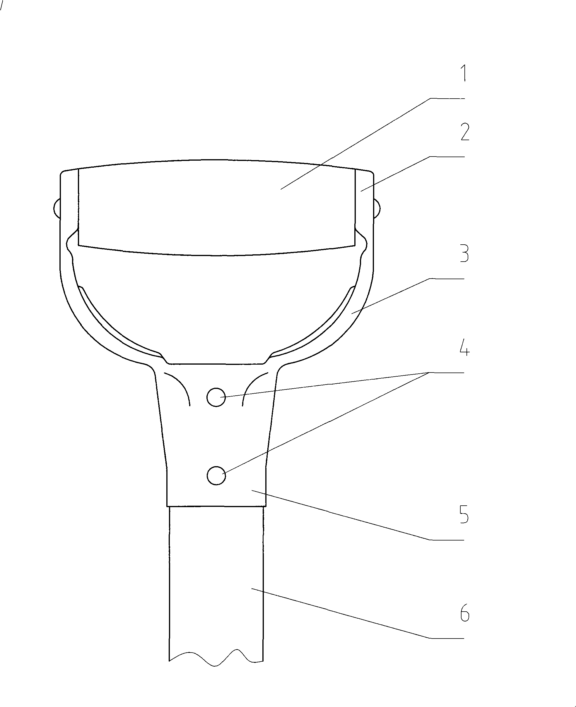 Integral type garden tool handle