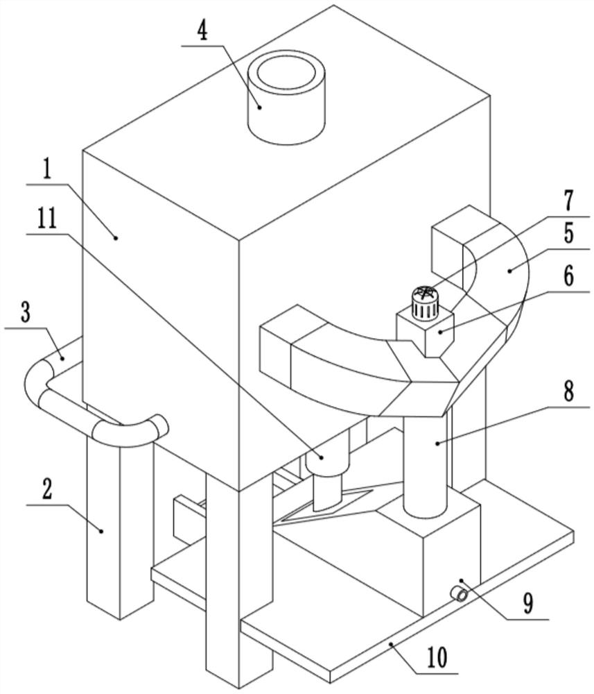 Medical waste liquid removing and separating device