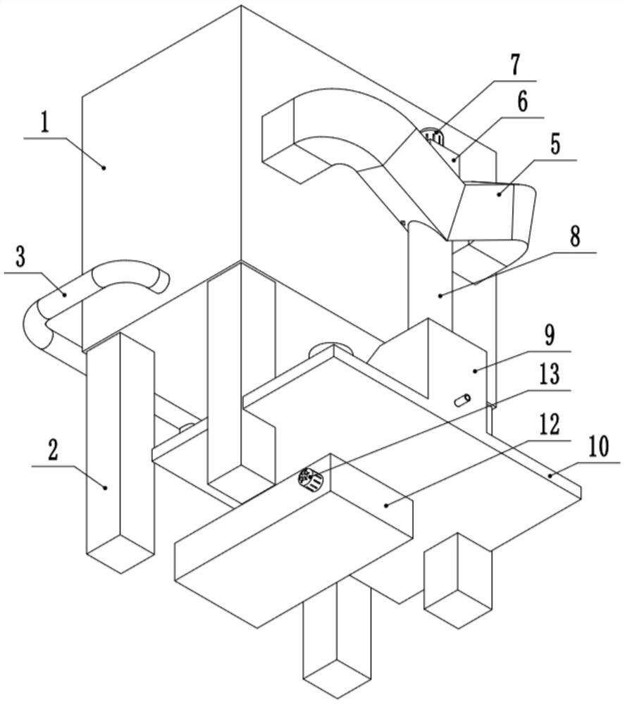 Medical waste liquid removing and separating device