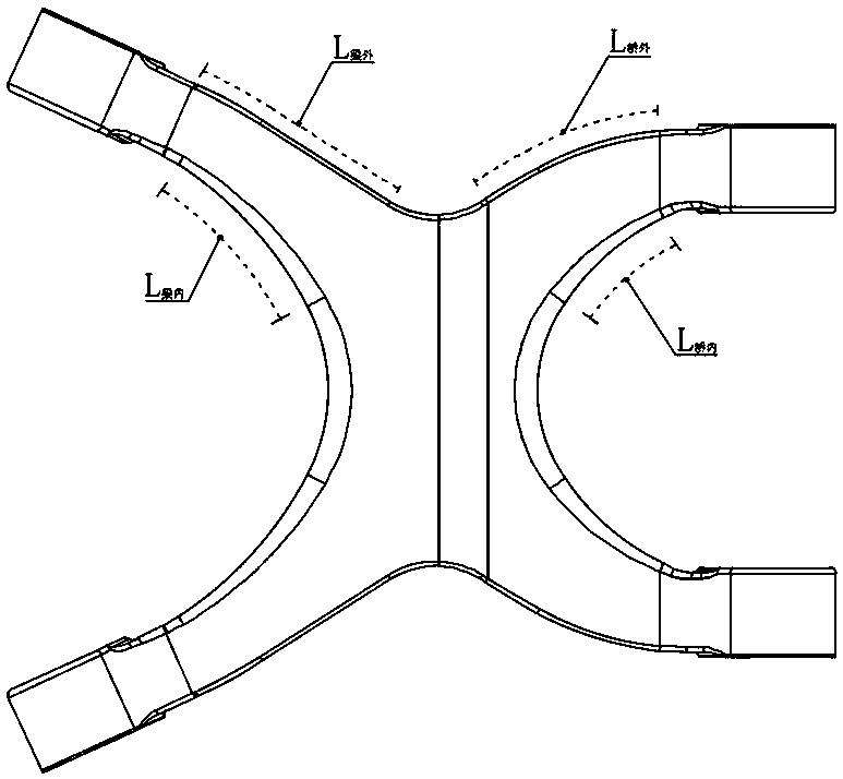 X-shaped arm for vehicle air suspension and air suspension assembly based on X-shaped arm