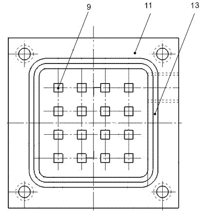 Device and method for evaluating relation of interface temperature and interface heat exchange coefficient