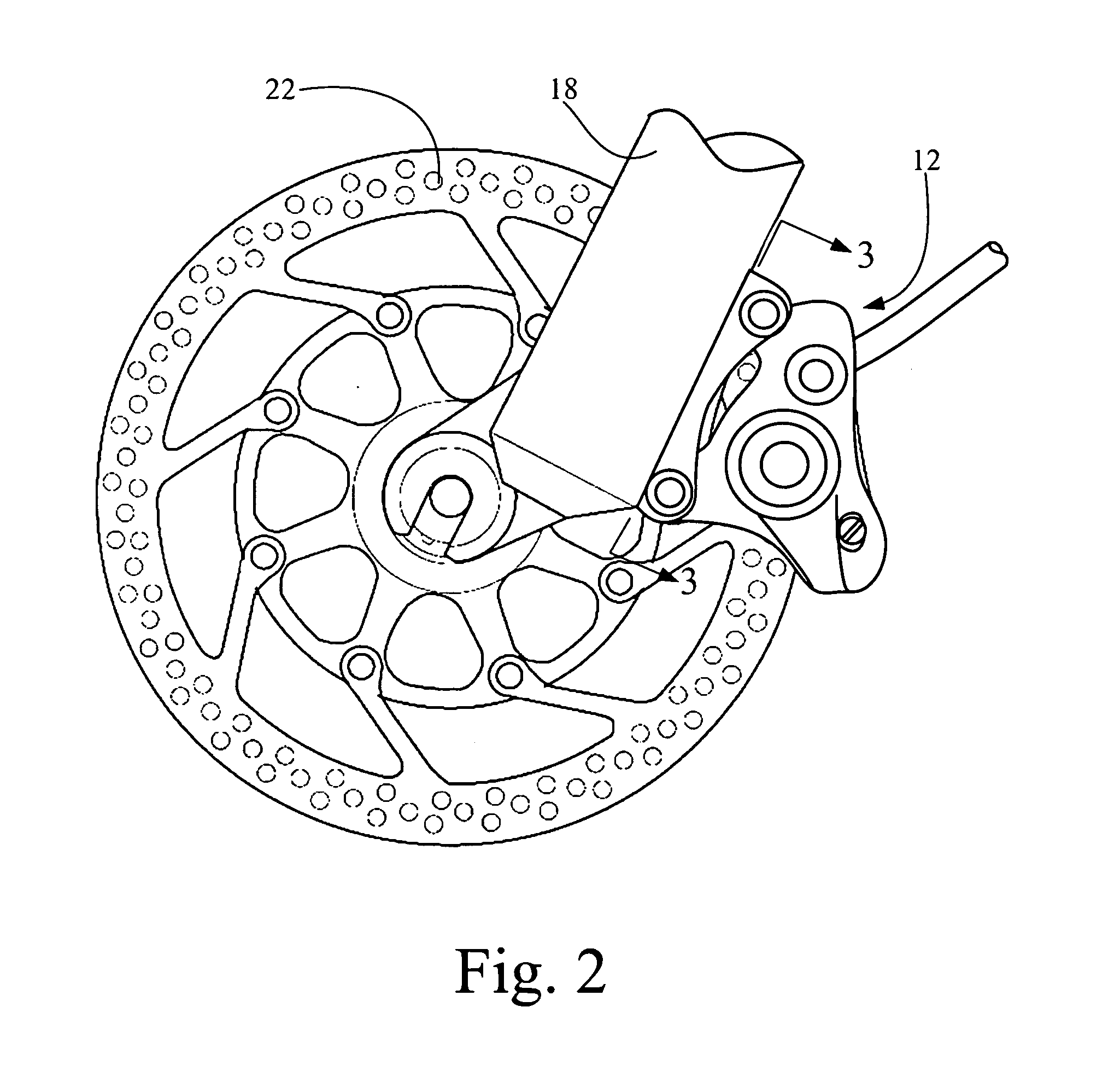 Bicycle brake caliper assembly