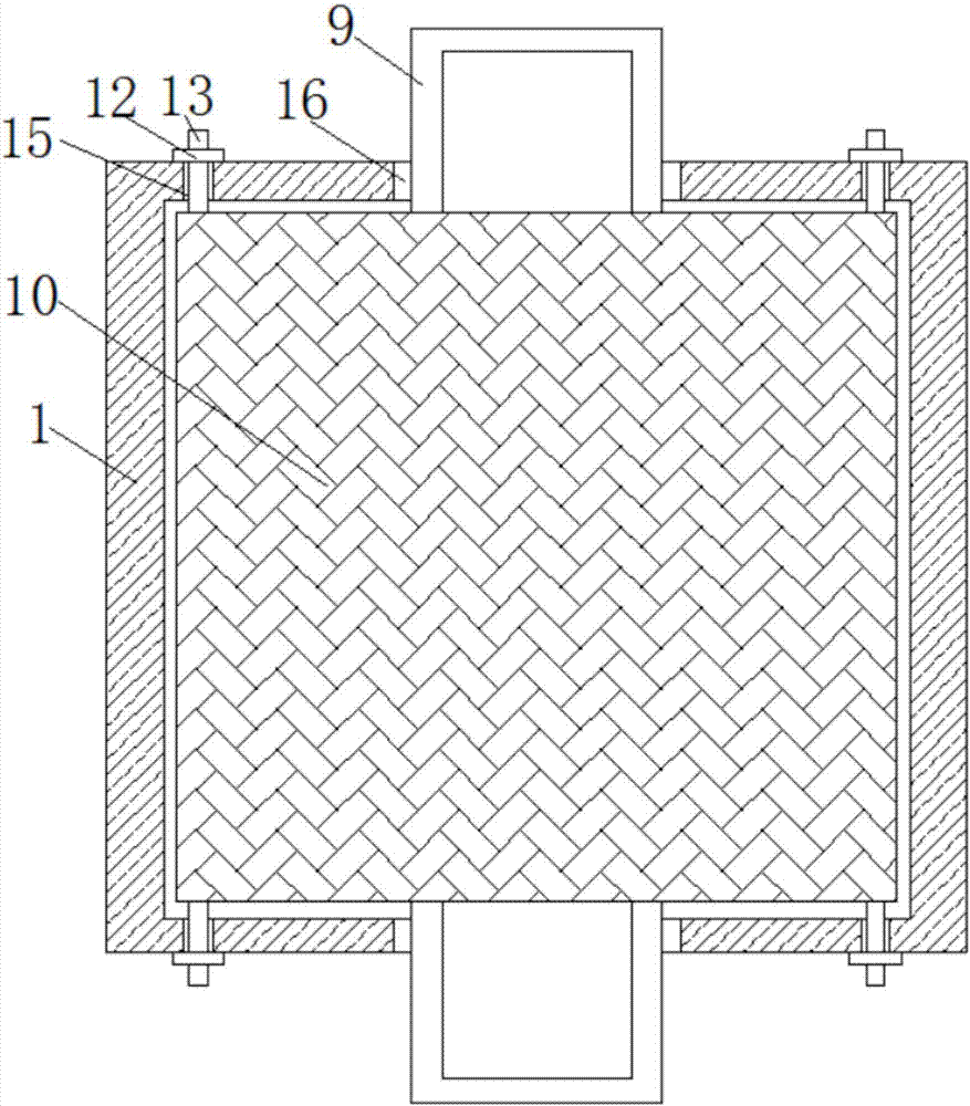 Wastewater treatment device convenient to disassemble and assemble