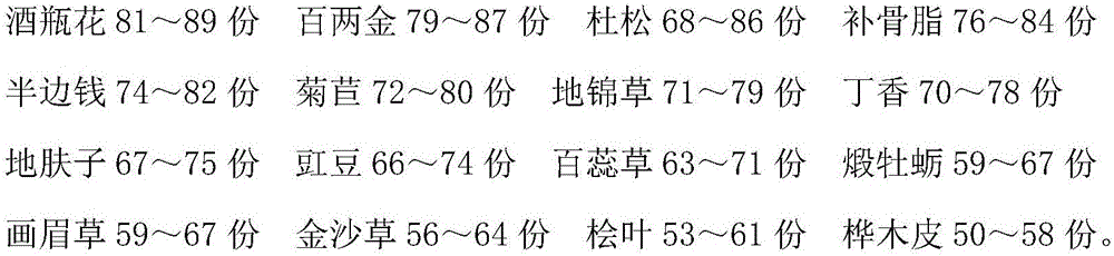 Drug for treatment of chronic pyelonephritis and preparation method