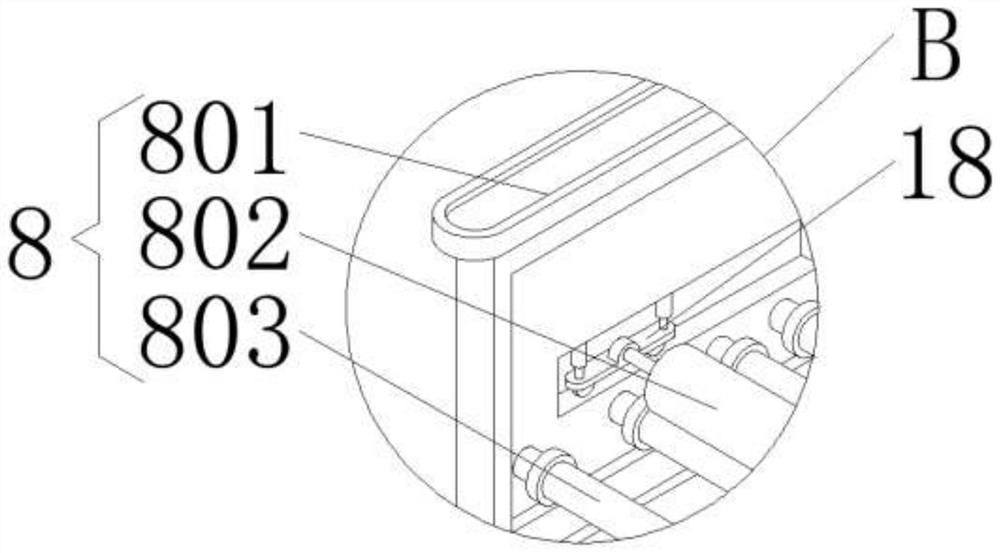 Conveying equipment for packaging bag production