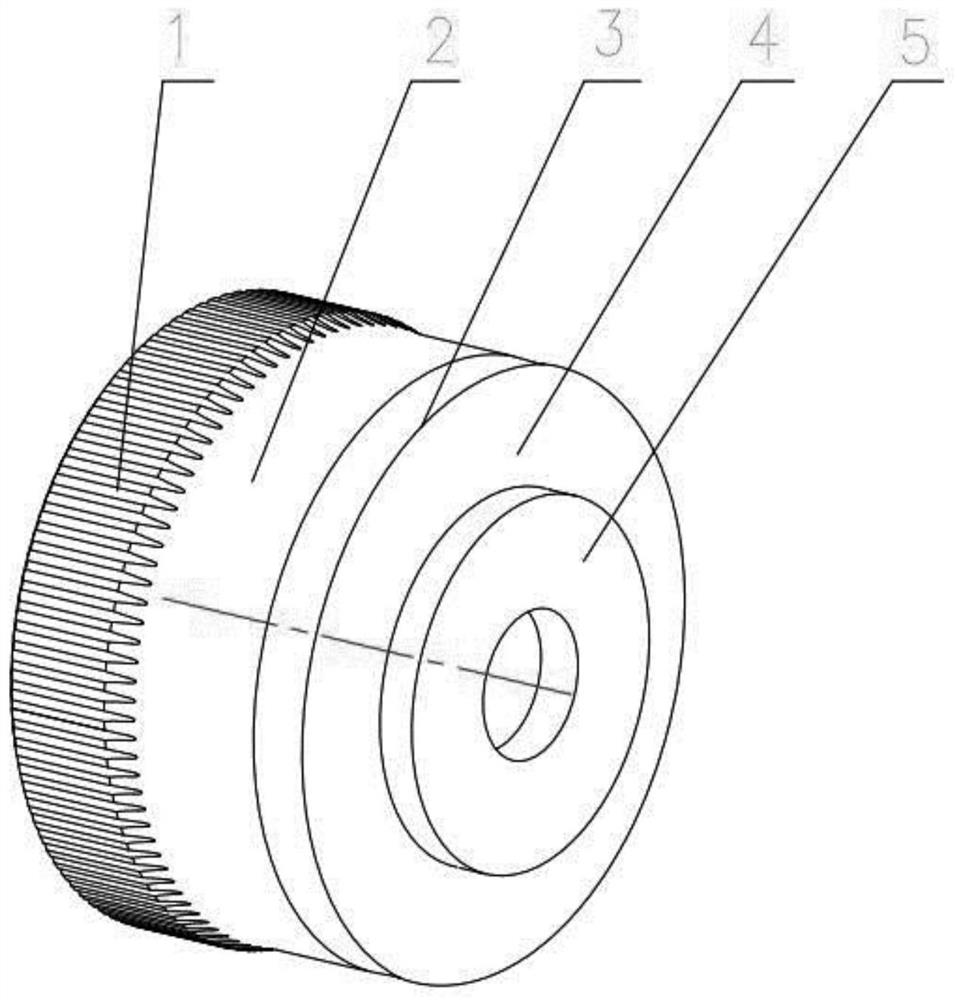 Cylinder wall thickness gradual change type cup-shaped flexible gear and harmonic gear transmission device