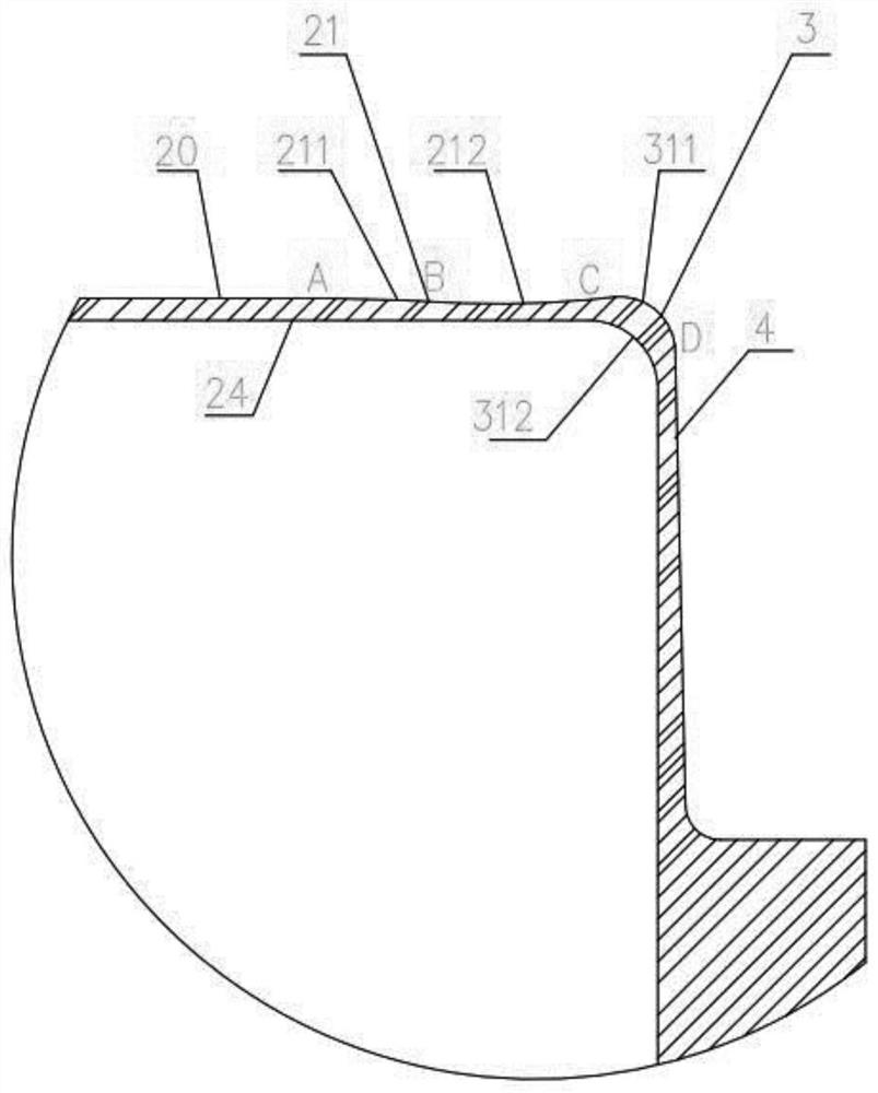 Cylinder wall thickness gradual change type cup-shaped flexible gear and harmonic gear transmission device