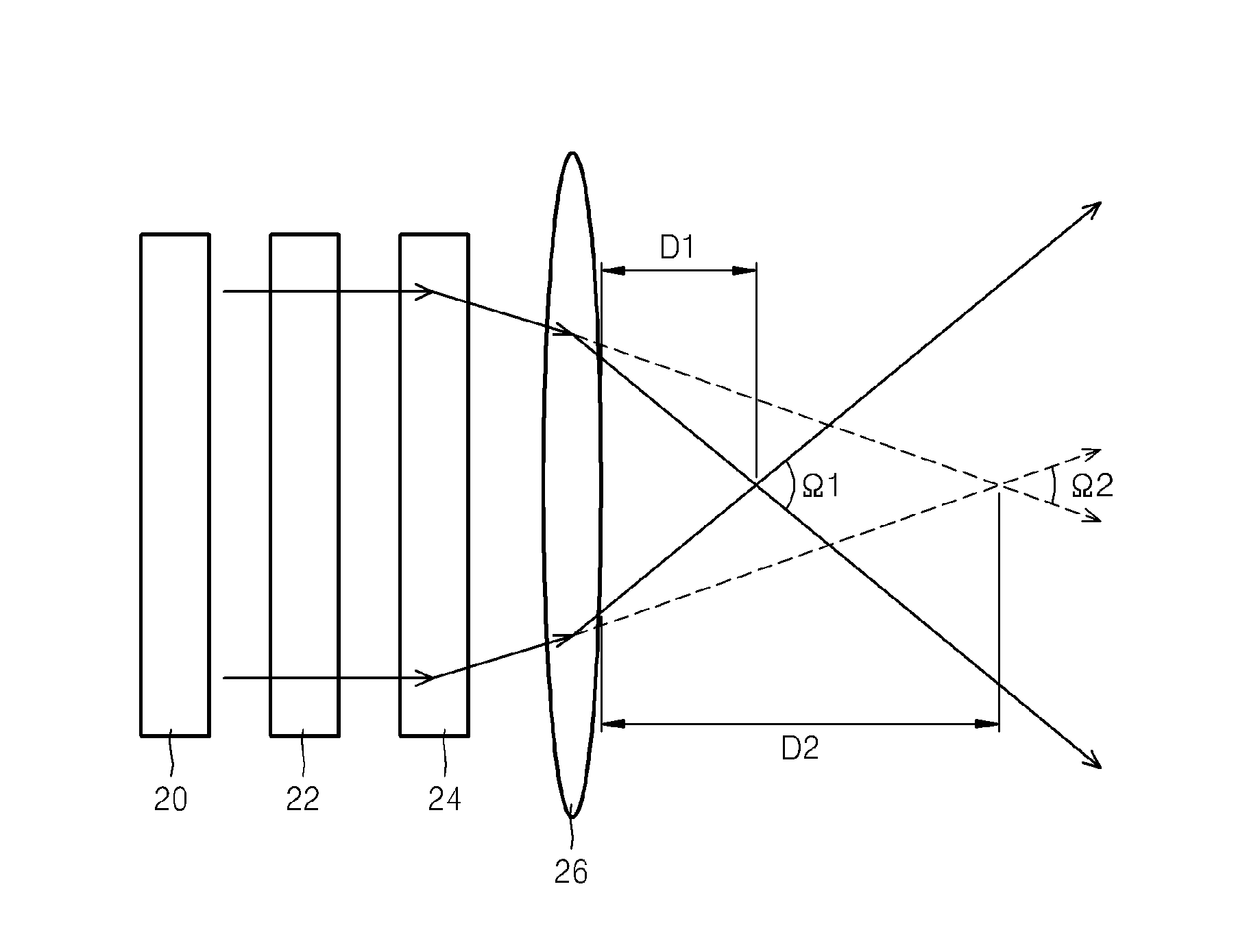 Display including electrowetting prism array