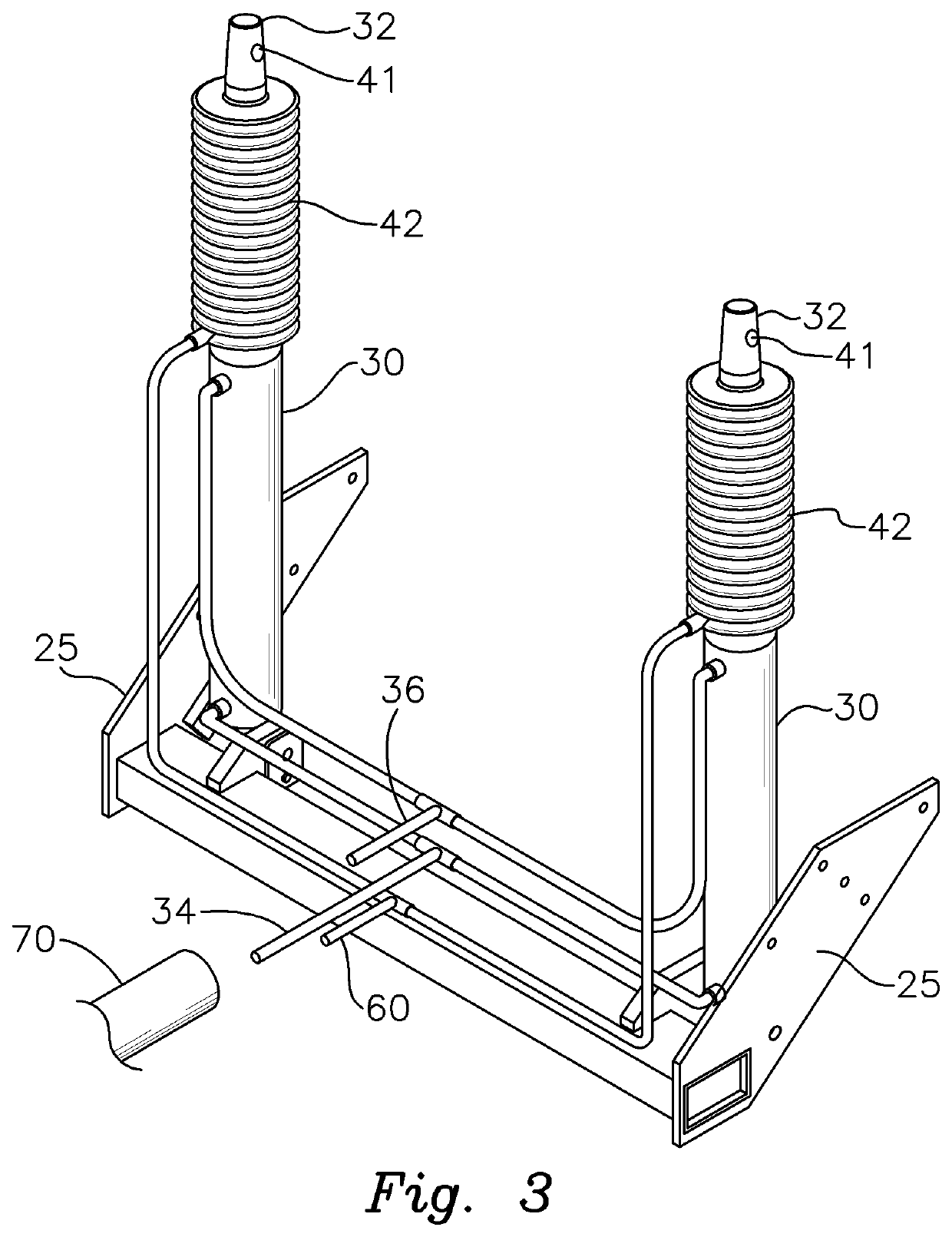 Fouling prevention system for submerged hydraulic cylinders