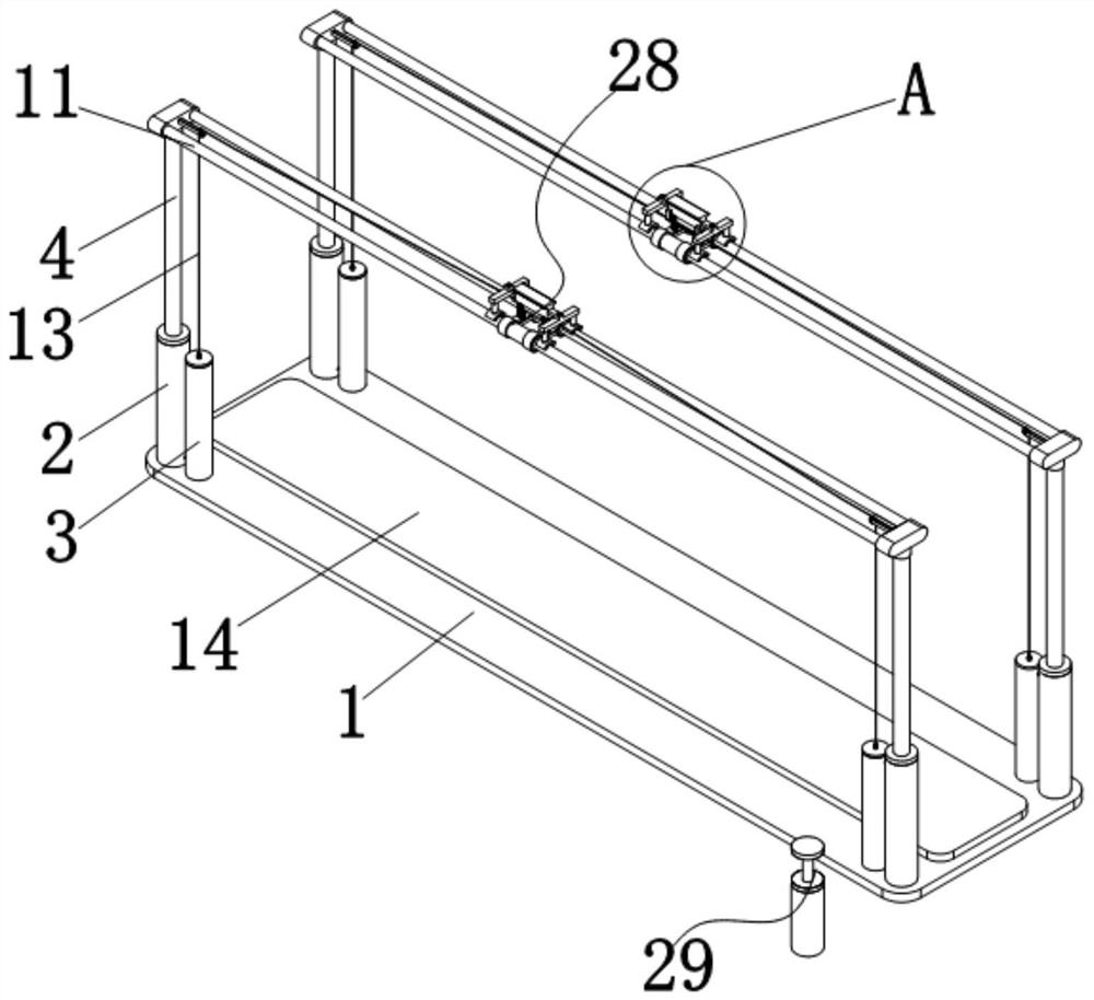 An auxiliary treatment device based on a hemiplegia treatment instrument