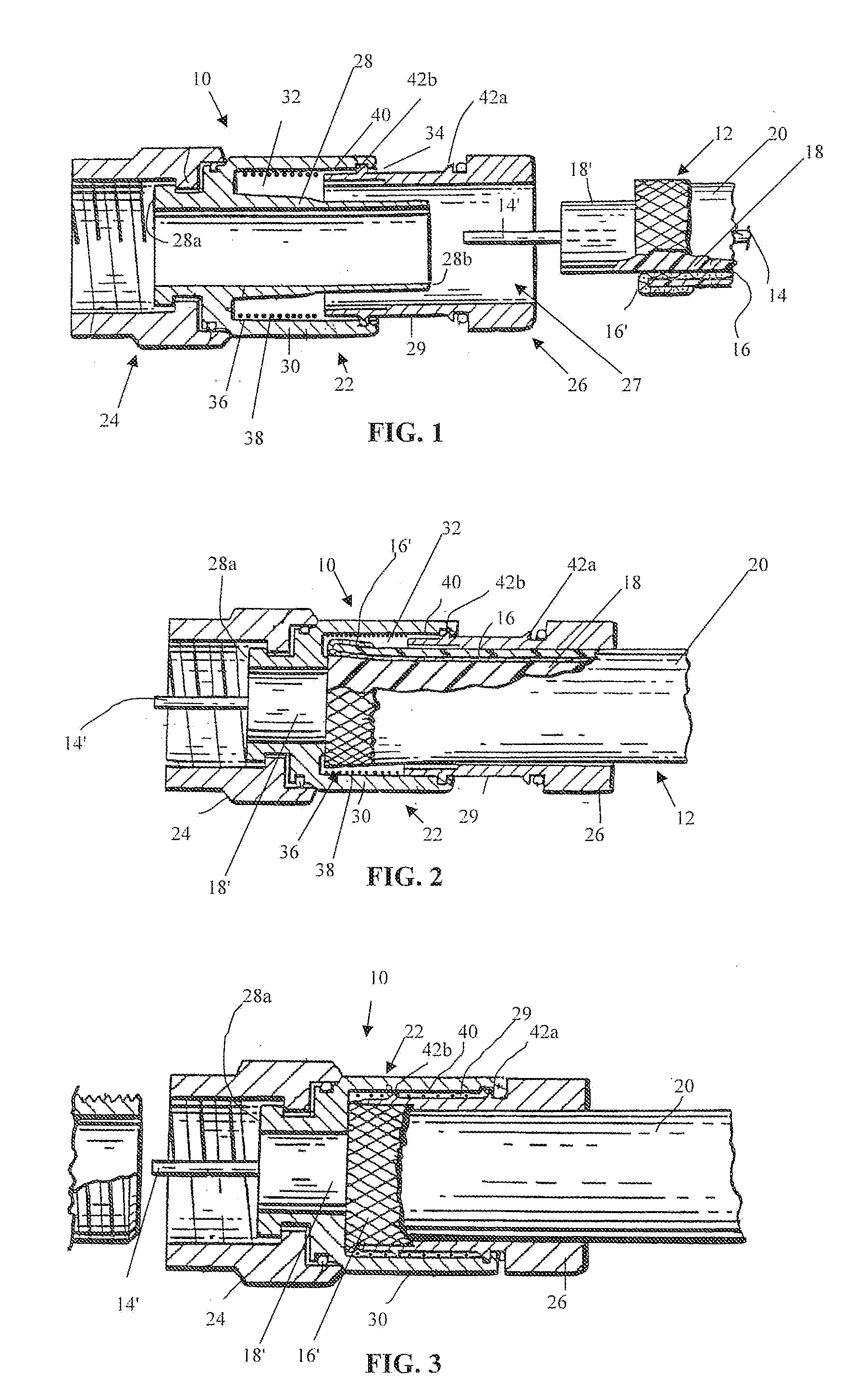 Micro encapsulation seal for coaxial cable connectors and method of use thereof