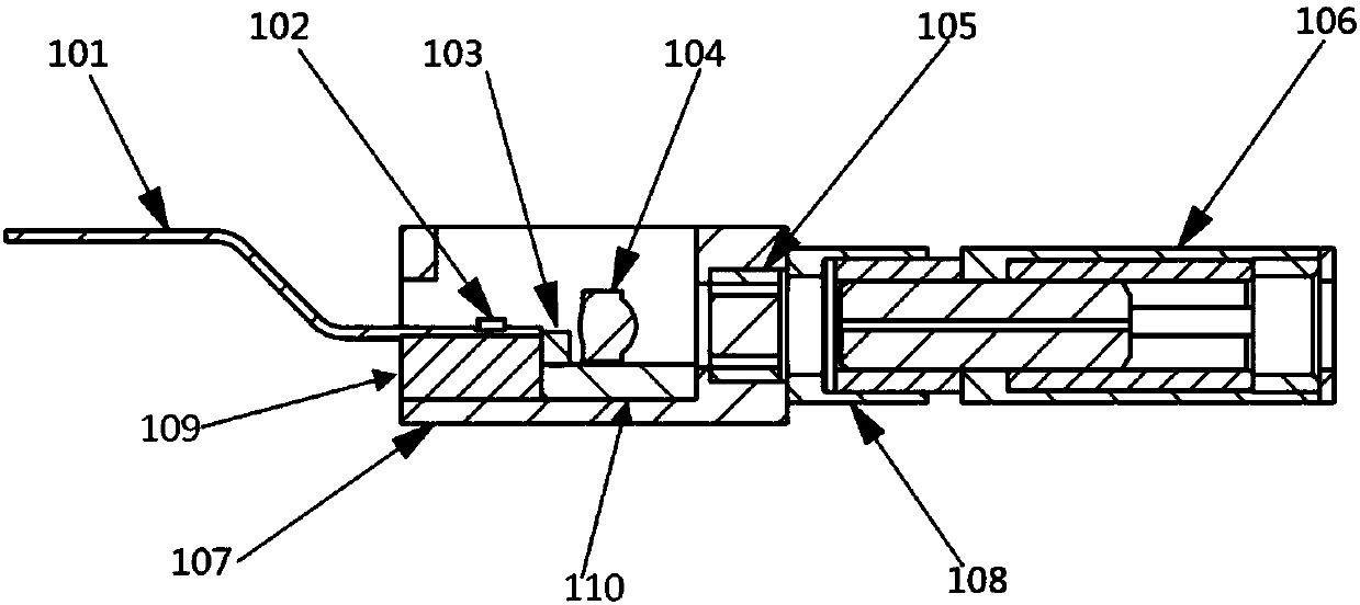 Light emitting assembly, packaging process and optical module