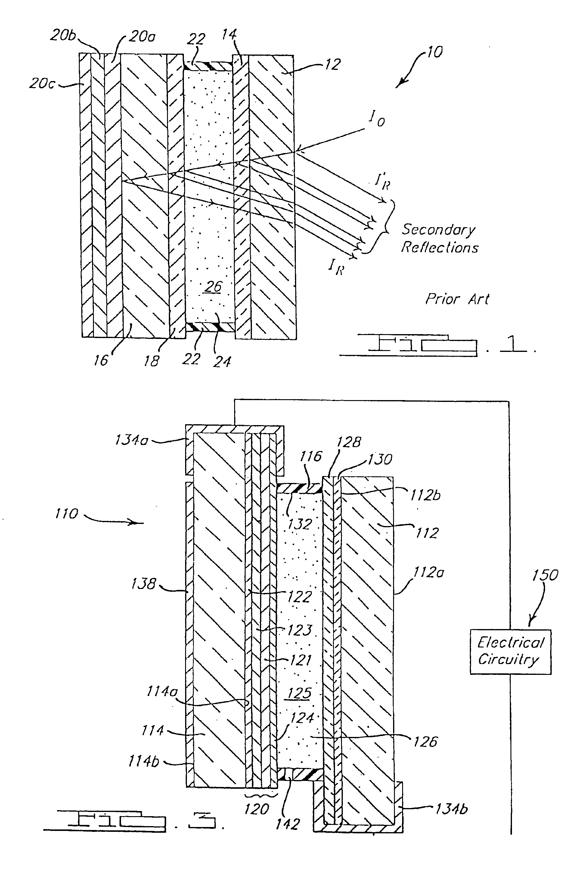 Electrochromic rearview mirror incorporating a third surface partially transmissive reflector