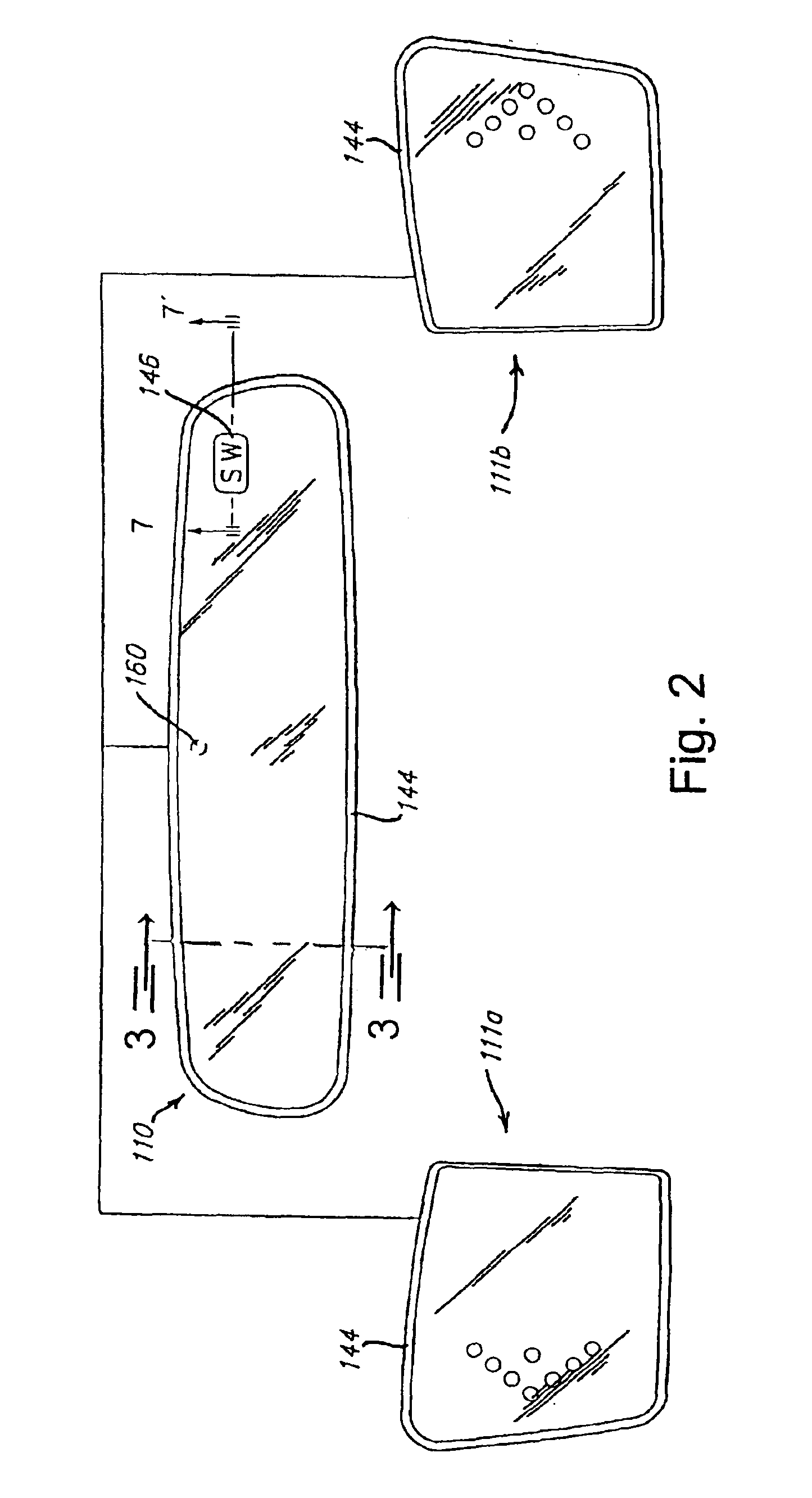 Electrochromic rearview mirror incorporating a third surface partially transmissive reflector