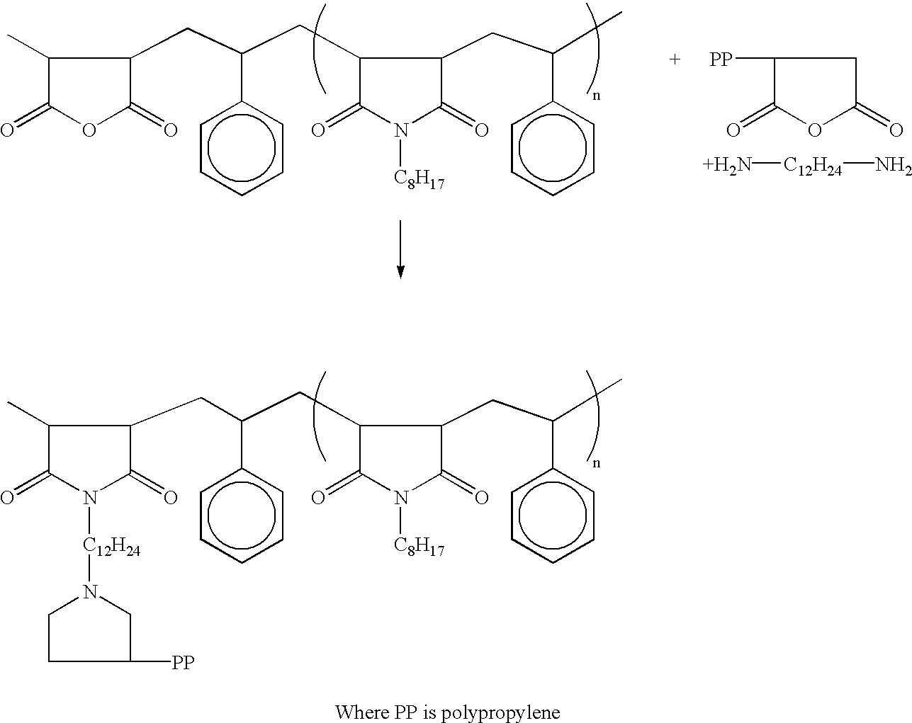 Process for forming centipede polymer gels