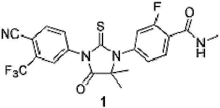 Synthesis method of anti-prostate cancer drug enzalutamide