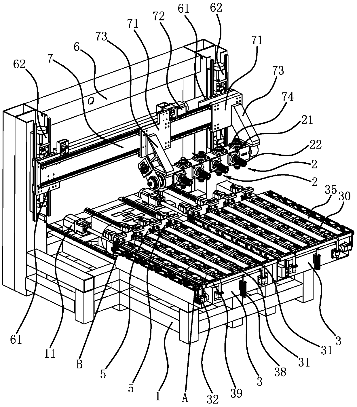 Turnover mechanism of engraving and milling machine