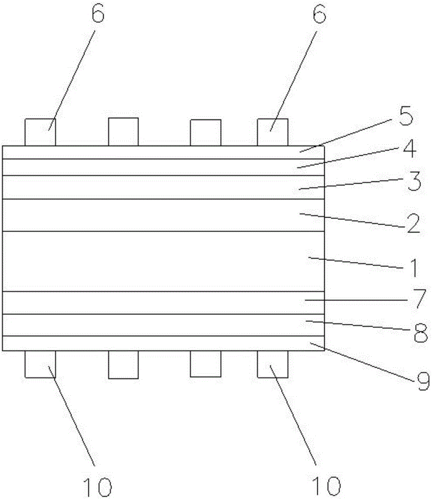 High efficiency silicon-based heterojunction double-sided battery and its preparation method