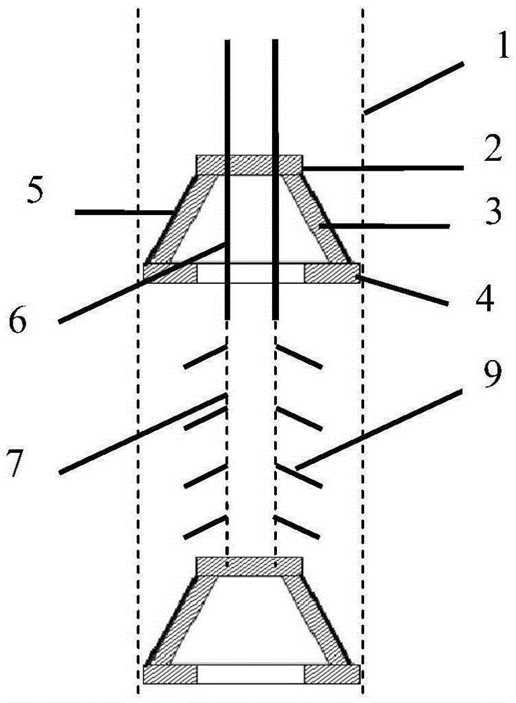 Multi-section type soil in-situ aerating device