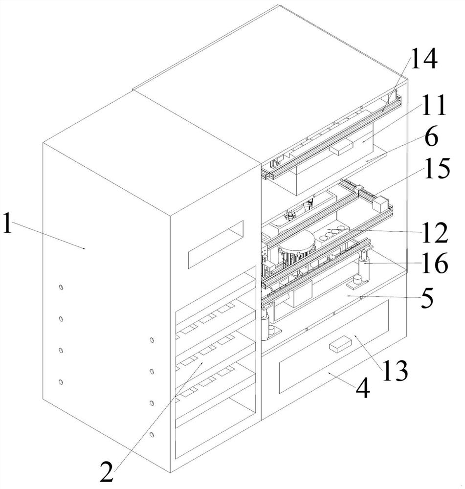 A micro-column gel method automatic blood matching device