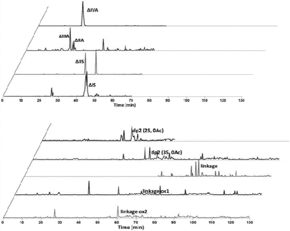 Chromatography-mass spectrometry detection method for electrophoresis hydrophilic interaction of sulodexide