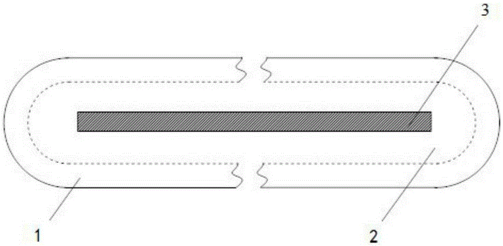 Underground pedestrian passageway based on inner-outer-ring structure