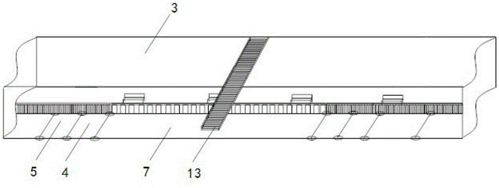 Underground pedestrian passageway based on inner-outer-ring structure