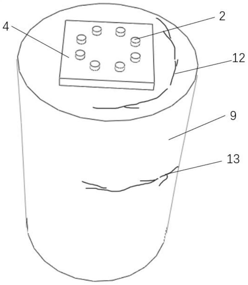 Reinforcement reinforcement method and system for foundation anchor bolts of power transmission tower