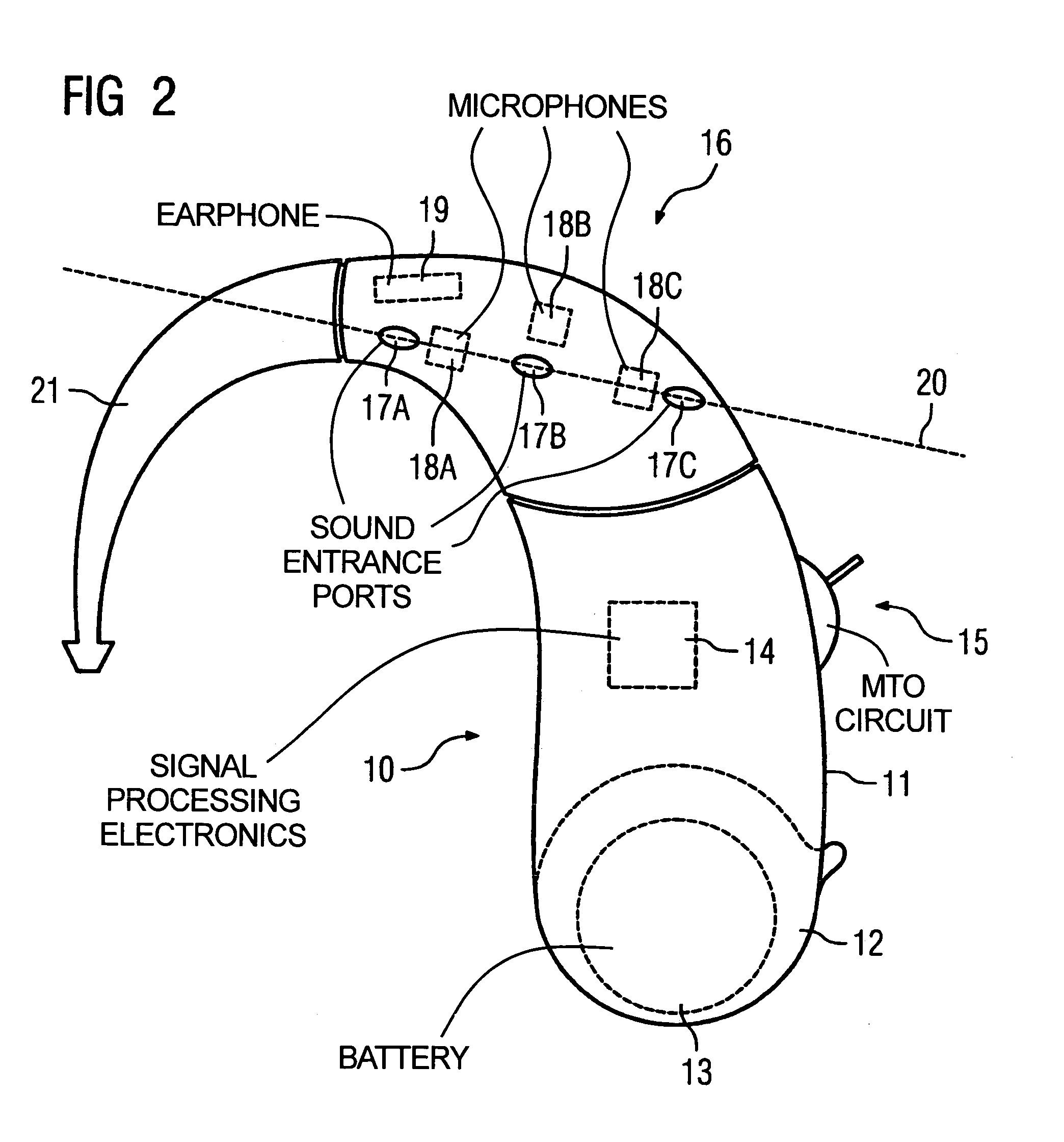 Hearing device system with behind-the-ear hearing aid devices fashioned side-specific