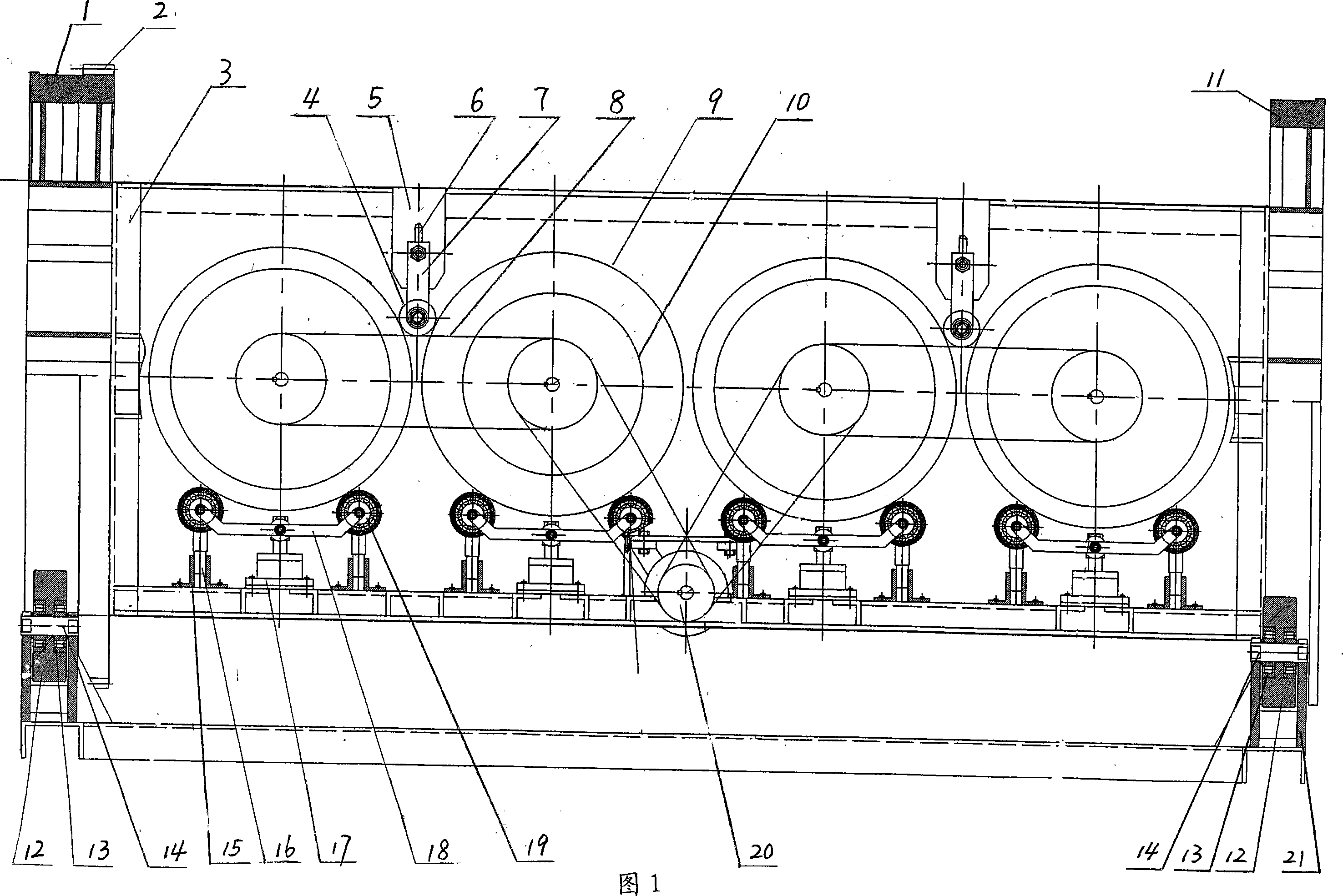 Washing device of closed barrel