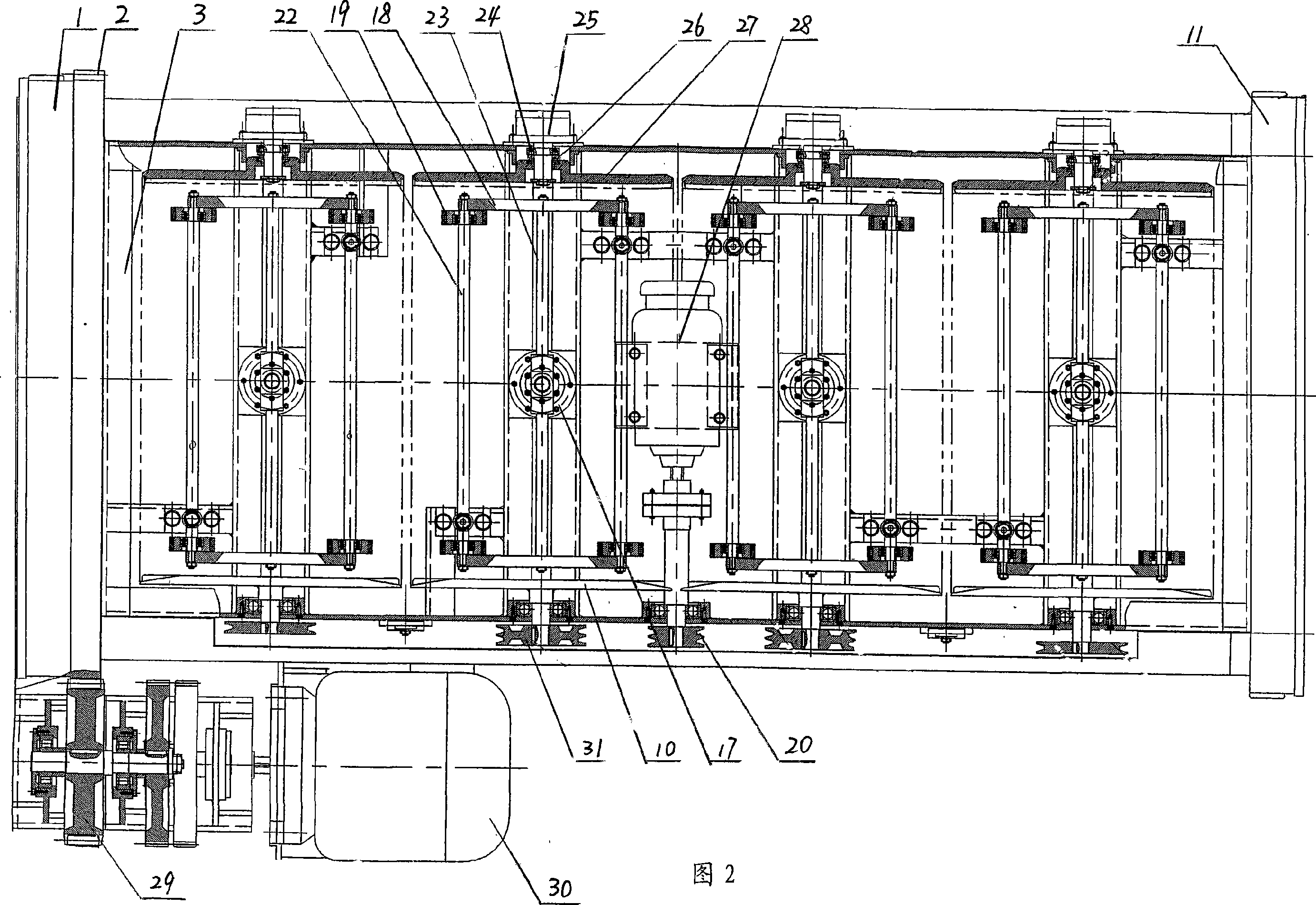 Washing device of closed barrel