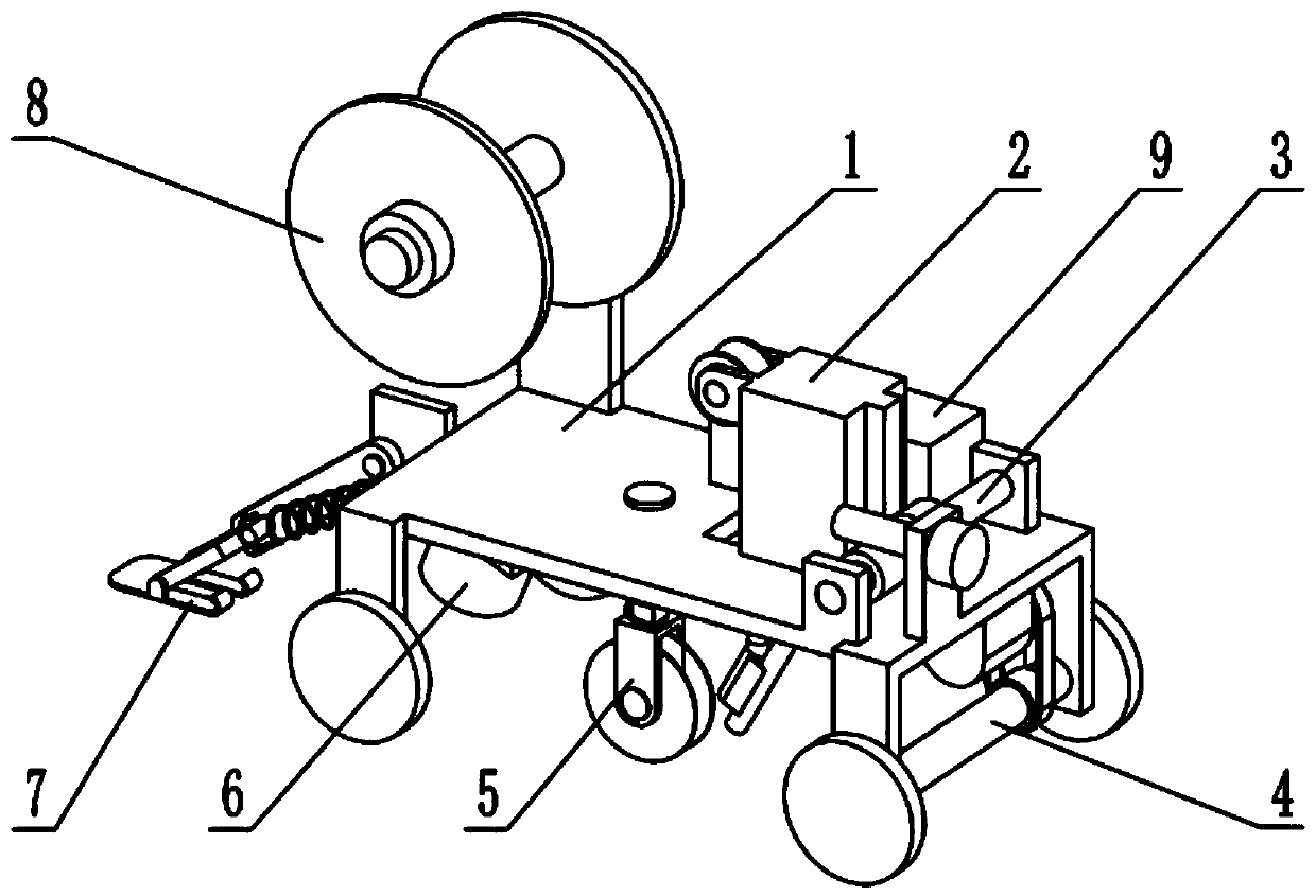 Seamless welding device and method for plastic floors