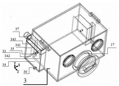 Organic glass sealing operation box for chemically polishing glass