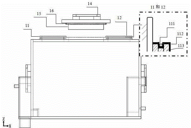 Organic glass sealing operation box for chemically polishing glass