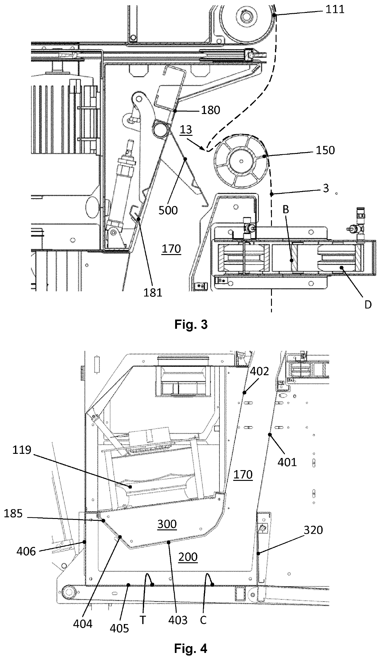 An apparatus for receiving, spreading/extending and flattening