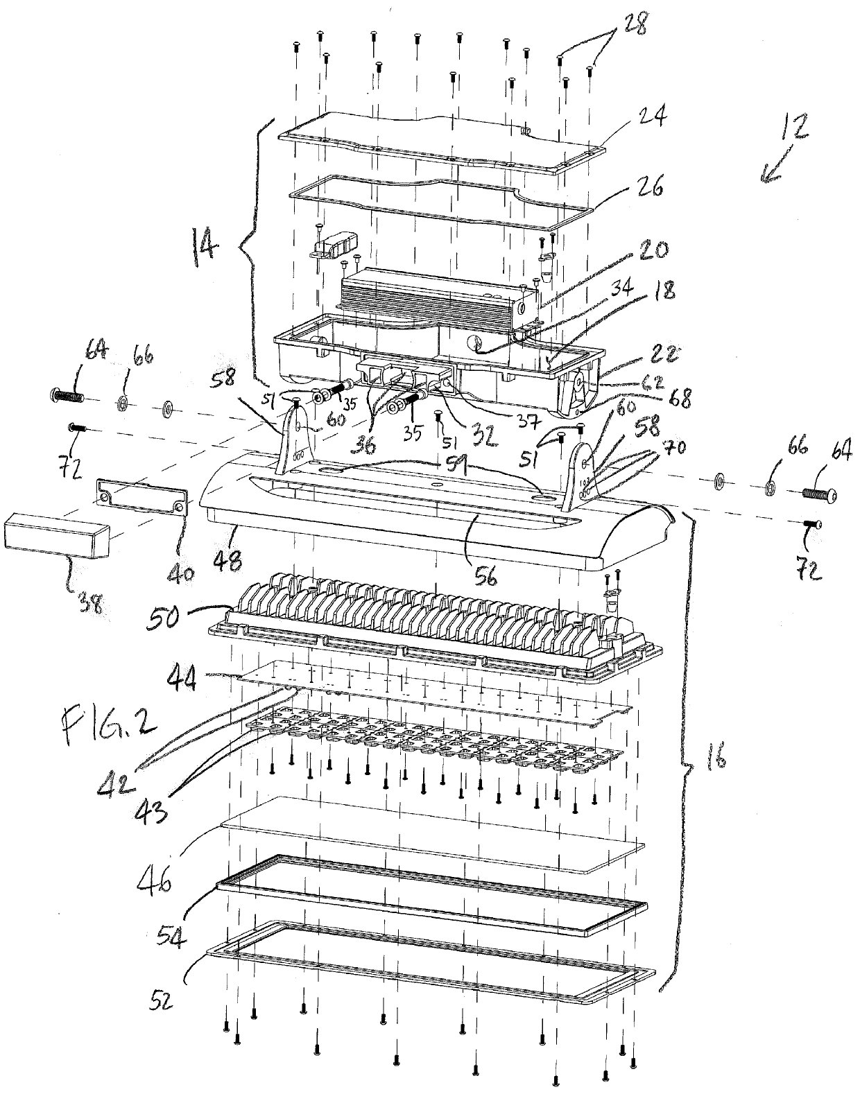 Adjustable, modular flood light fixture