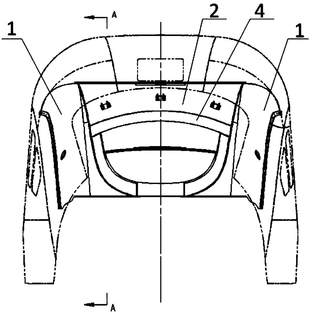 Abat vent mounting assembly