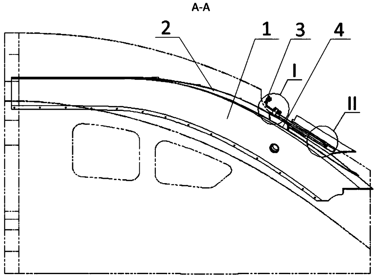 Abat vent mounting assembly