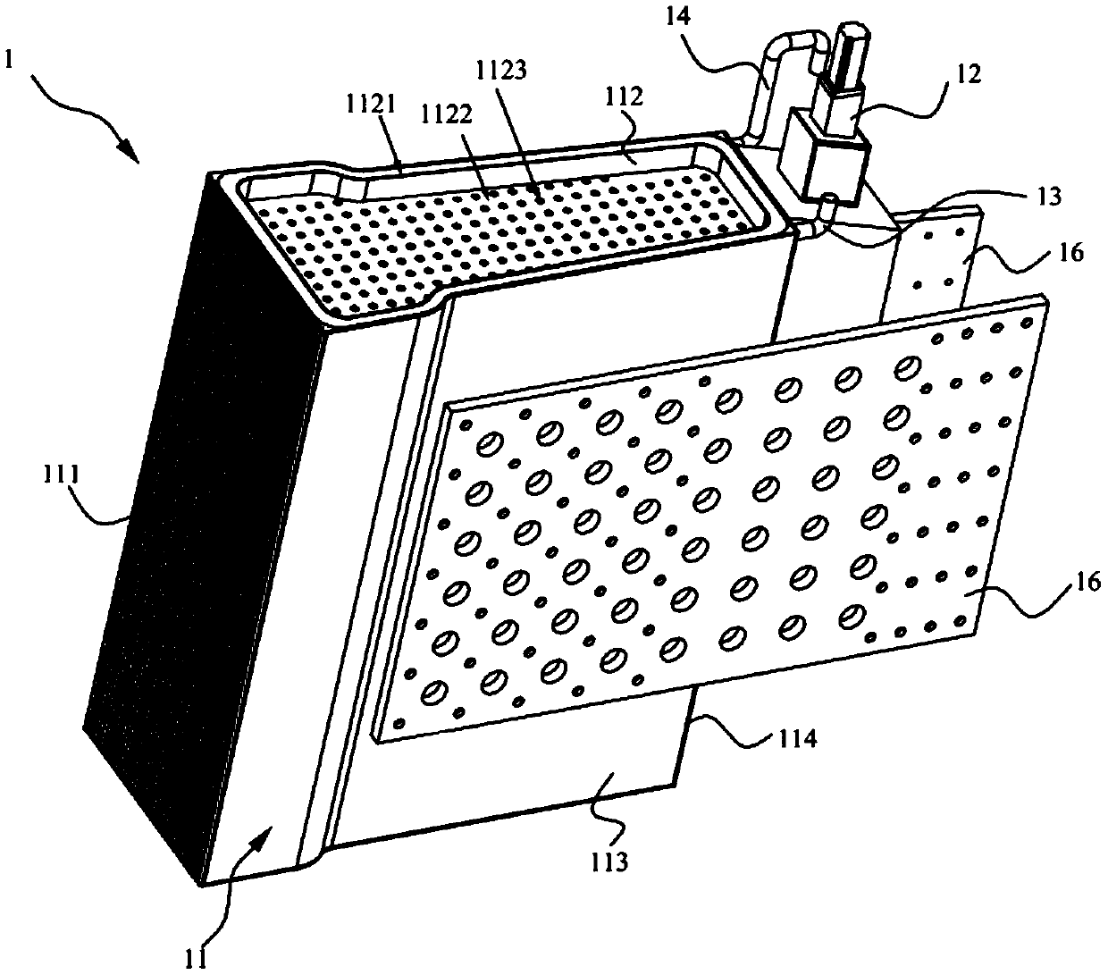 Heat collecting module, heat collecting device and tower type solar power generation system