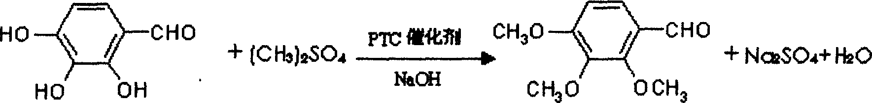 Preparation method of medical intermediate 2,3,4-trimethoxy benzaldehyde