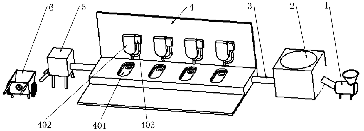 Odorless public dry toilet for towns