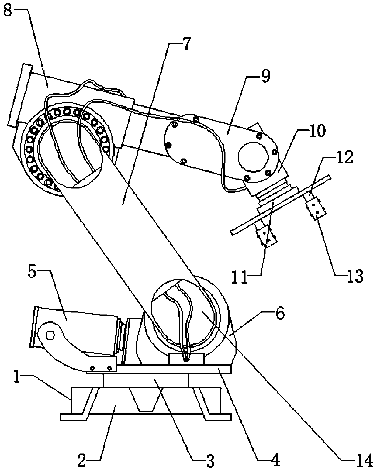 Automatic control robot for chemical fiber production